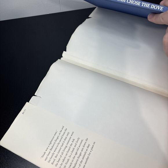 Why Noah Chose The Dove Isaac Bashevis Singer Eric Carle 1974 1st Printing - Picture 10 of 11